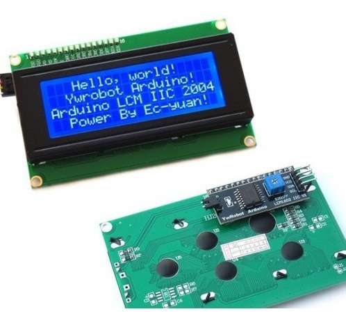 Display Lcd 20x04 Iic/i2c Backlight Azul Arduino Raspberry