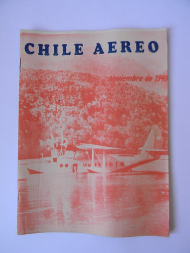 Revista Chile Aereo 1945 Ilustrada Número 170