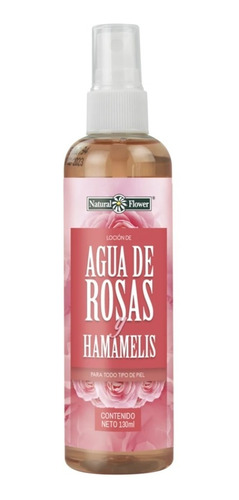 Agua De Rosas Tónico Facial Hidratante 130 Ml.