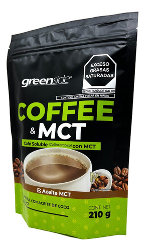 Imagen 5 de 5 de Coffee & Mct (café Arabica Soluble Con Mct) 210 G Greenside