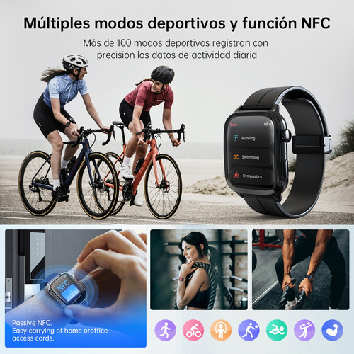 Reloj Inteligente G-tide S6 Pro Para Hombre Y Mujer, Con Notificaciones De Llamadas Y Mensajes, Compatible Con Ios Y Android, Resistencia Al Agua Ip68