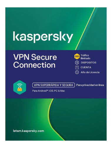 Licencia Kaspersky Secure Connection 1 Usuario 5 Dispo 1 Año