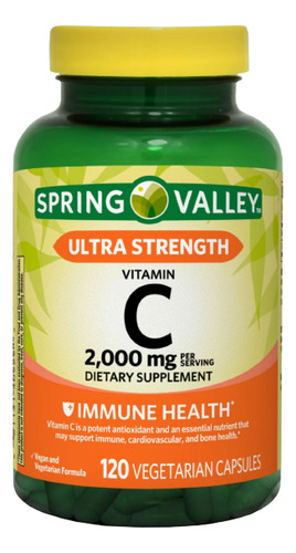 Vitamina C Ultra Strength 2000 Mg 120 Vegetariano Capsulas