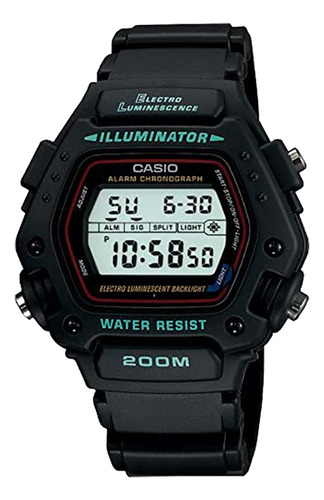 Dw-290-1vs - Reloj Casio Illuminator Plastico 200 M