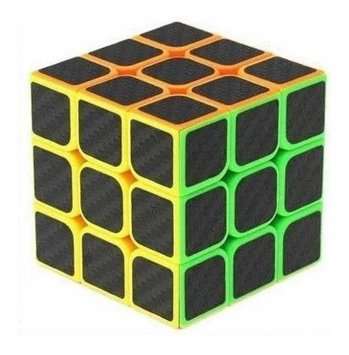 Cubo Mágico Carbono 3x3 Juego Rubik Rompecabezas Sh6602 