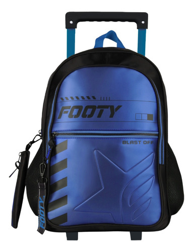 Mochila Con Carro Big Kids Blast Escolar 18 Pulgadas Footy 