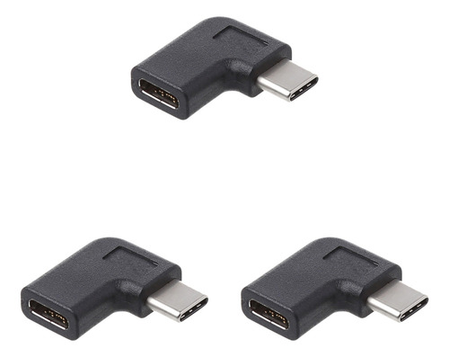 3x 90 Grados Ángulo Recto Usb 3.1 Tipo C Macho A U Hembra 1