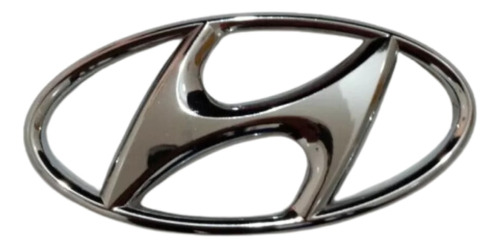 Emblema Logo Hyundai Atos Y Visión Autoadhesivo Cromado 