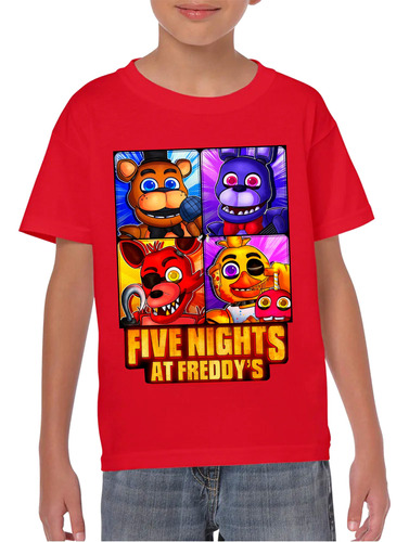 Remera Five Nigth At Freddys En 3 Diseños Y  Varios Colores