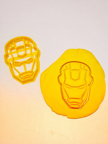 Cortador Galleta T3d Ironman Apto Para Tarta Fondant Casera