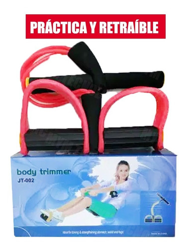Banda Elástica Rosada Ejercicio Soporte Body Trimmer