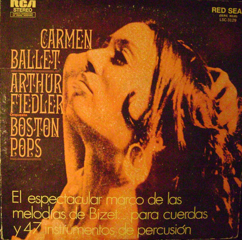 Carmen Ballet Arthur Fiedler Boston Pops-lp Vinilo-