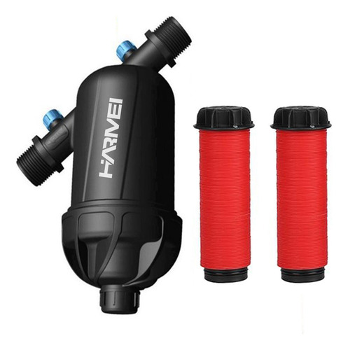 HARMEI Filtro De Discos 3/4'' Con 2PCS Elemento De Filtro Lavables, Filtro Riego De Goteo Agricola, Filtro Rotoplas Para Jardin, Casa, Césped