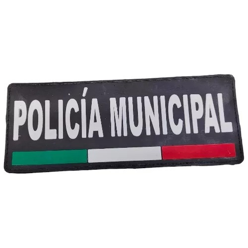 Parche Insignia Pvc Chaleco Policía Municipal Táctico 