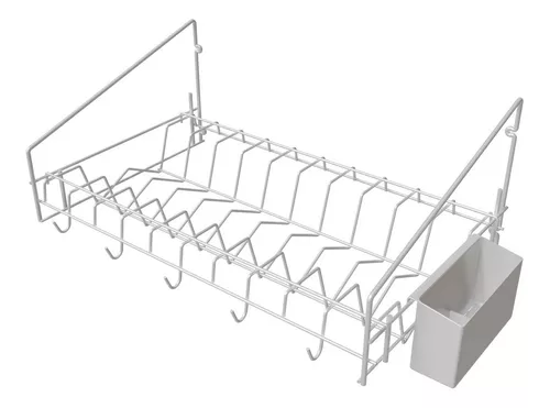 Platero Escurridor Con Parrilla Metalizado De Pared l – e siete company  s.a.s.