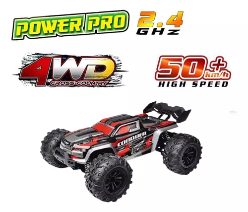 Automodelo Rc Carro Controle Remoto Off Road 4x4 50km/h