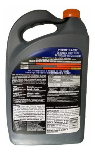 Imagen 2 de 4 de Anticongelante Prestone Dexcool, Mezcla 50/50