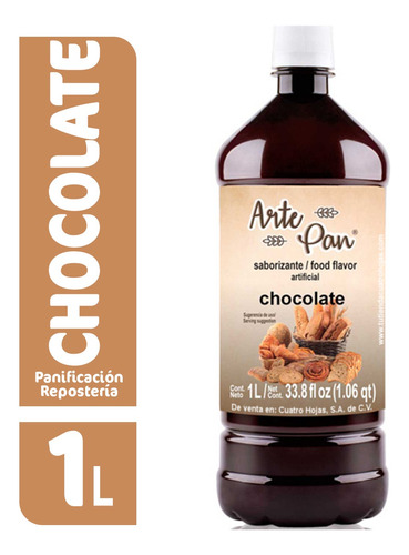 Concentrado Saborizante Sabor Chocolate Arte Pan 1 L