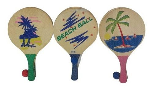 2 Set (4) Raqueta De Playa Beach Ball Sol Y Arena Pelota