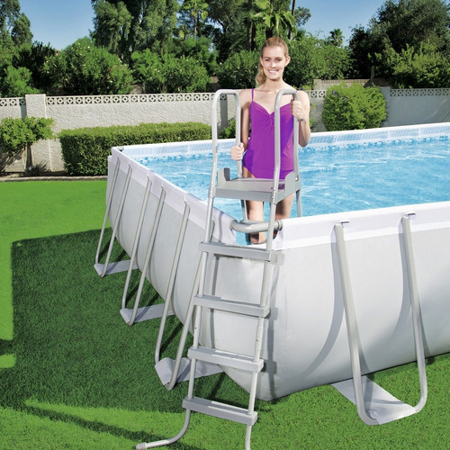Piscina Estruturada 26.845l Com Filtro Cobertura Escada Lona