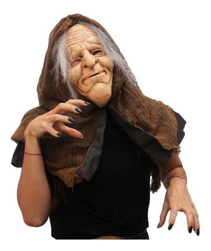 Imagen 2 de 2 de Máscara De Látex De Abuelita Grandma Hood Viejita