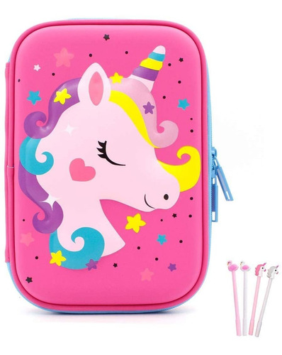 Caja De Lapices Idelta D Lindo Eva Unicornio Bolsa De B...