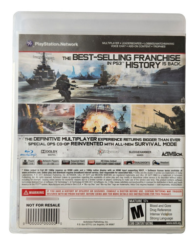 Call Of Duty Modern Warfare 3 Ps3 (Usado)