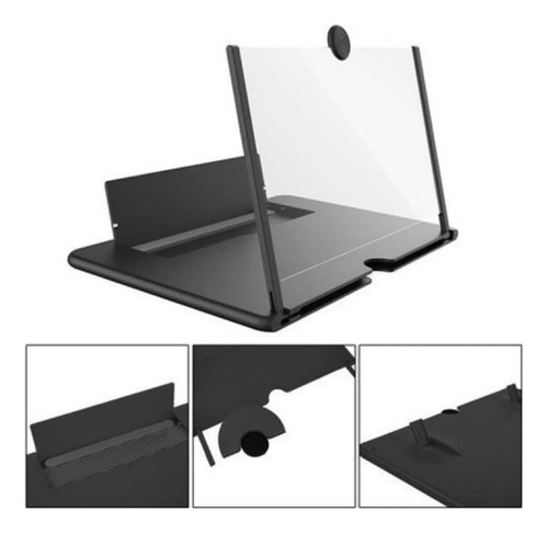 Bile Phne - Pantalla Amplificadra Celular 3d Clr Negr