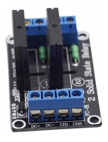 Imagem 3 de 4 de Módulo Relé Estado Sólido 5v 2 Canais Para Arduino Ssr G3mb