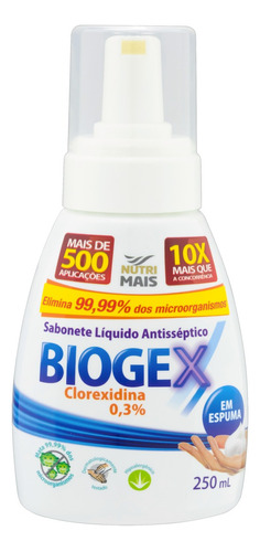 Sabonete líquido Biogex Antisséptico em líquido 250 ml