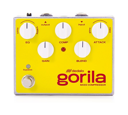 Imagen 1 de 2 de Pedal de efecto para instrumento de cuerda Dedalo Gorila GOR-4  amarillo
