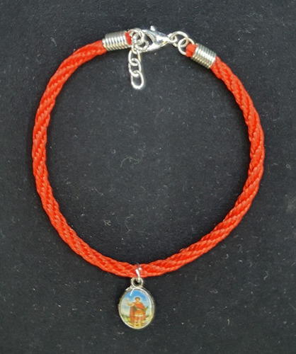 Imagen 2 de 2 de Pulsera De San Expedito, Cordón, Hecha A Mano.