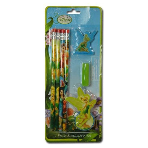 Disney Disney Tinkerbell Juego De Papelería De 7 Piezas, 3 