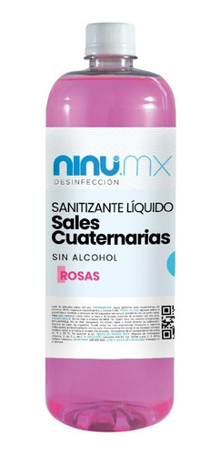 Imagen 1 de 9 de Sanitizante Liquido Desinfectante Ninu 1 Litro Multiusos