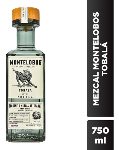 Mezcal Montelobos Tobalá 750ml