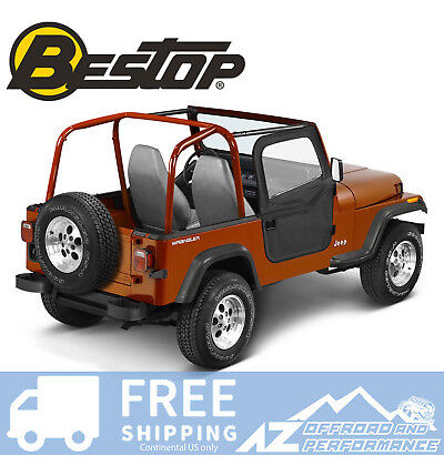 Bestop 2 Piece Soft Doors For 80-95 Jeep Cj7 & Wrangler  Zzf