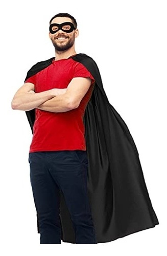 Disfraz Adultos Superhéroe-capa Y Máscara Para Hombres