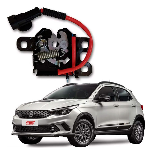 Fechadura Capo C/ Sensor Fiat Argo Trekking 2021 Original