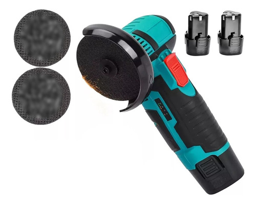 Esmeril Galletero Angular Inalámbrico Recargable +  2 Discos