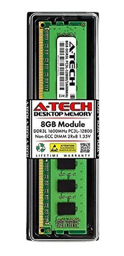 A-tech Ram 8gb Ddr3 / Ddr3l Dimm 1600 Mhz Pc3-12800 / Pc3l-