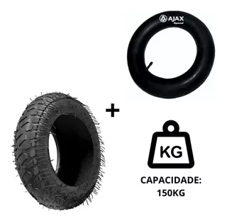 Kit Pneu 3.25-8 + Câmara De Ar Carrinho De Mão / Carriola