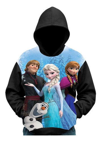 Blusa-moletom-flanelado-frozen Todos Infantil 