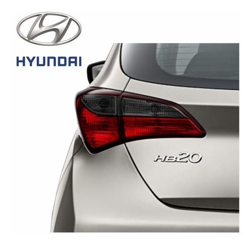 Película Fumê Lanterna Traseira Hb20 Hatch Hyundai