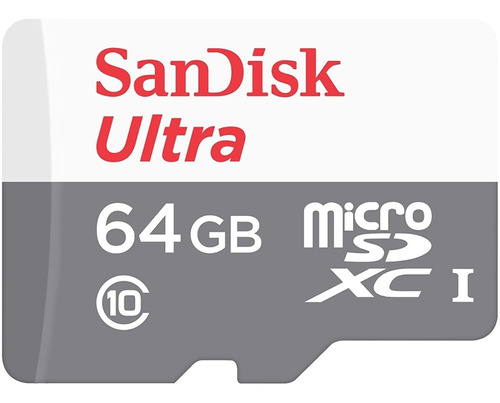 Tarjeta de memoria SanDisk SDSQUNS-064G-GN3MN  Ultra con adaptador SD 64GB