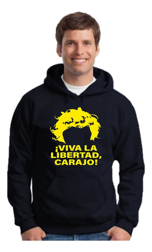 Javier Milei - Buzo Negro Con Capucha - Hoodie - Unisex 