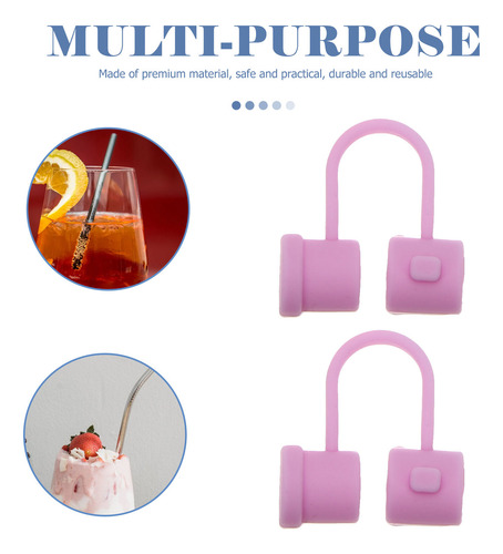 24 Fundas De Silicona Con Punta De Pajita Reutilizables