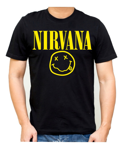 Remera Nirvana Kurt Cobain Camiseta Musica