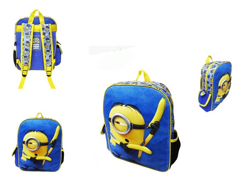 Mochilas Infantiles De Niño Villano Favorito Mn7201 Arpelli Color Azul Diseño De La Tela Liso