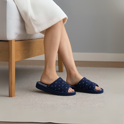 Pantuflas Mujer Cirene Acolchadas Antideslizante Cómodas