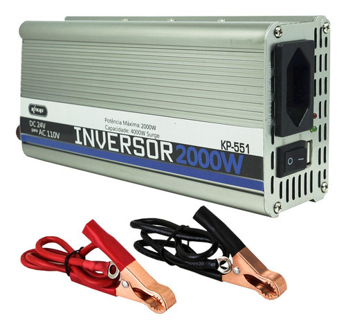 Inversor 2000w 24v Para 110v Conversor Transformador Tensão